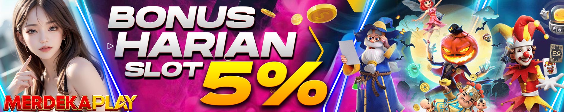 MERDEKAPLAY BONUS HARIAN SLOT 5 %